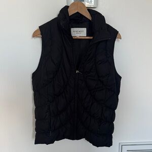 Nine West Quilted Black Vest